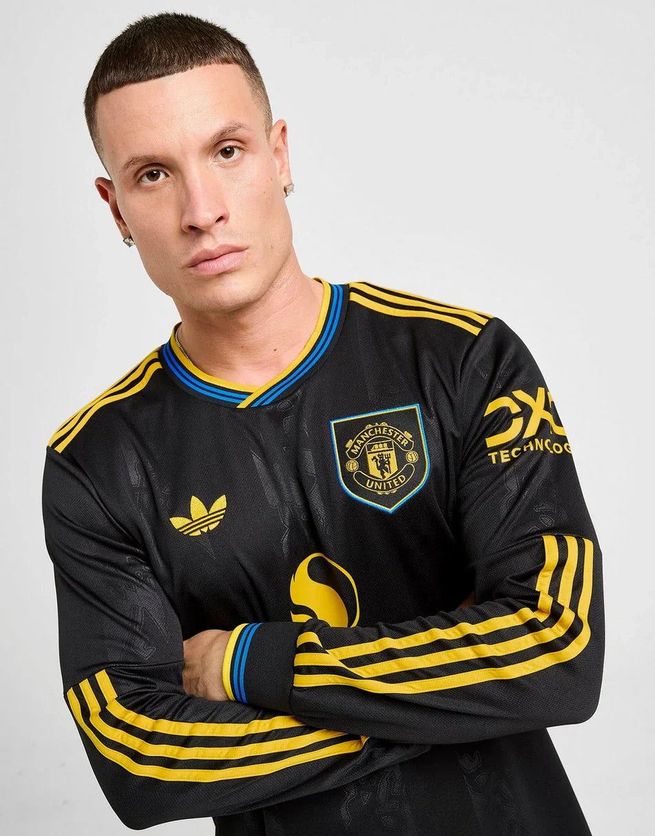 Maillot de foot manches longues domicile Manchester United 2025/26